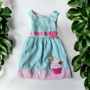 ✨ Counting Daisies Girl's All Occasion Seersucker Knee-Length Dress